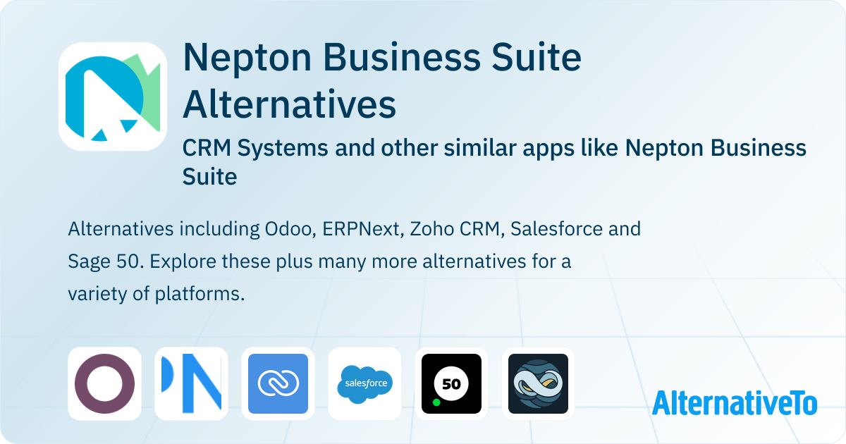 Nepton Software Solutions Nepton Business Suite Competitors: Top 9 Alternative CRM Systems ...