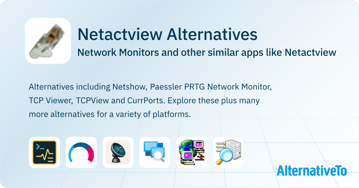 Netactview Netactview Alternatives: Top 14 Network Monitors & Similar Apps ...