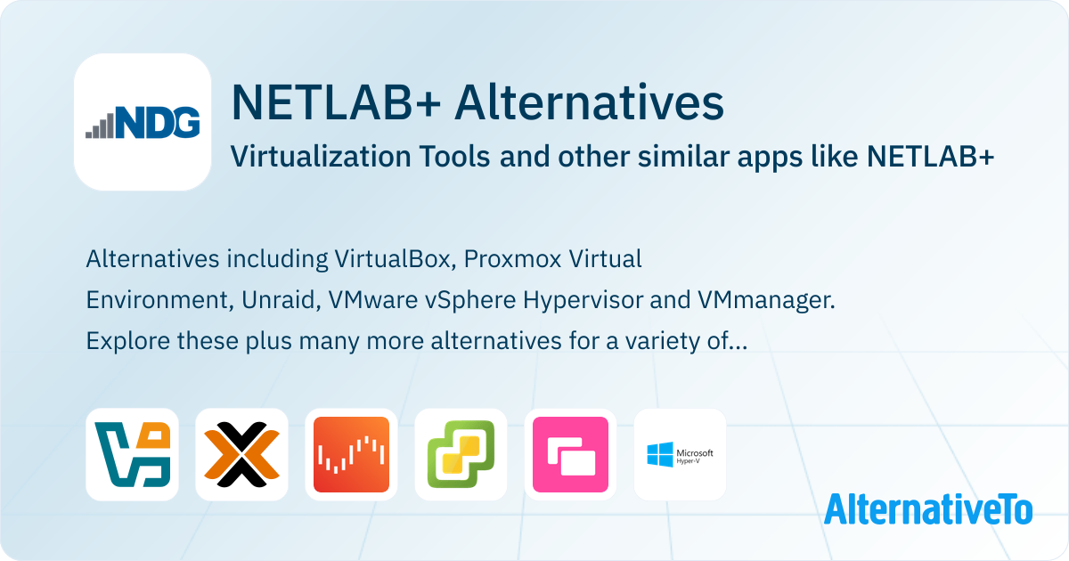Netlab NETLAB+ Alternatives: Top 13 Virtualization Tools & Similar Apps ...