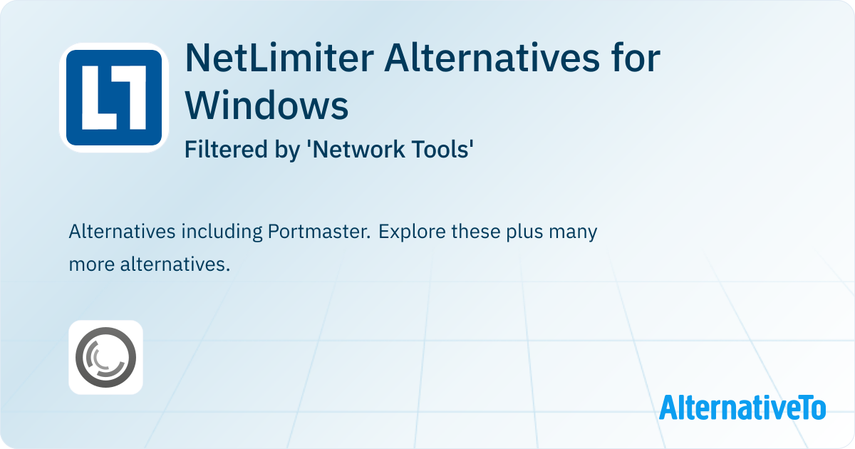 NetLimiter Alternatives for Windows filtered by 'Network Tools ...