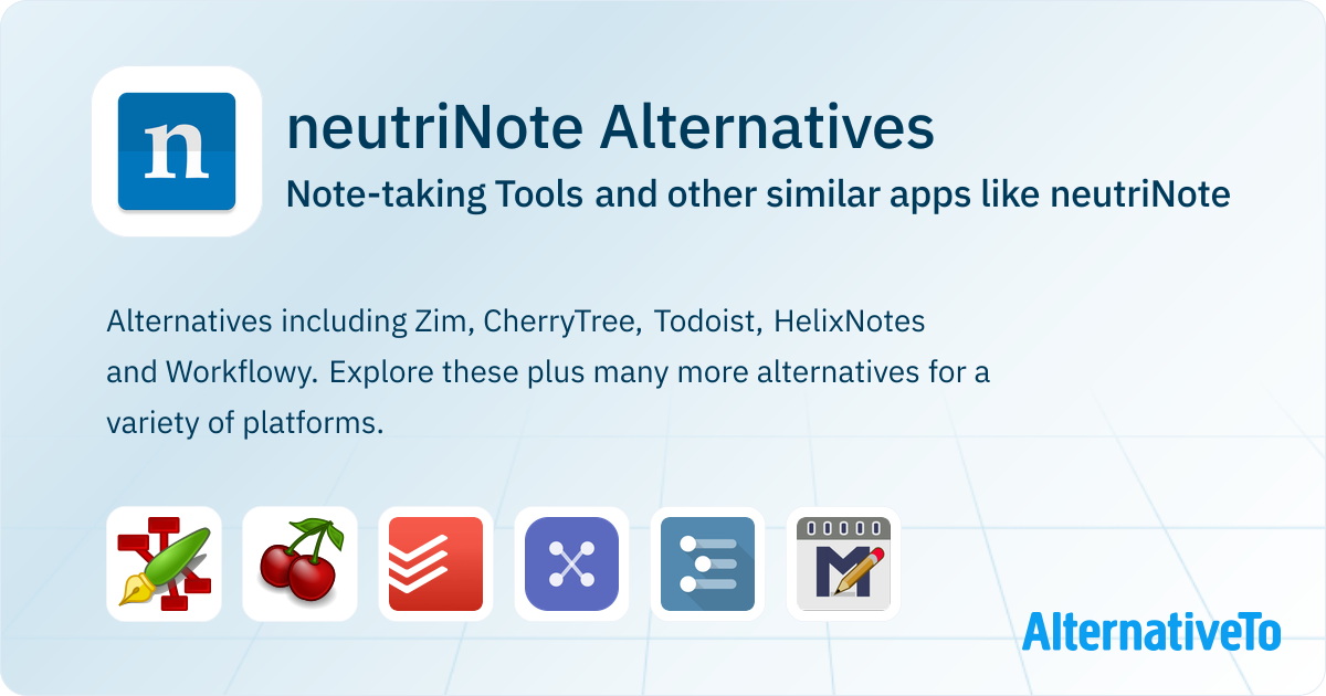 Neutron Note App neutriNote Alternatives: Top 12 Note-taking Tools & Similar Apps ...
