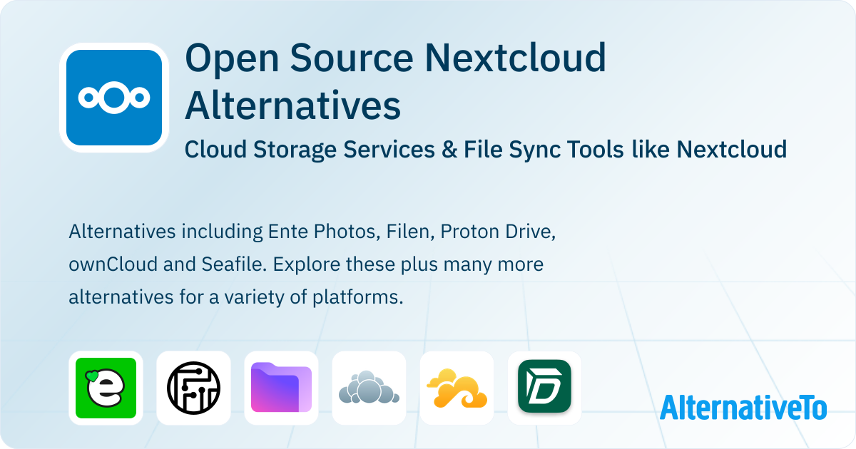 Open Source Nextcloud Alternatives: Top 12 Cloud Storage Services ...