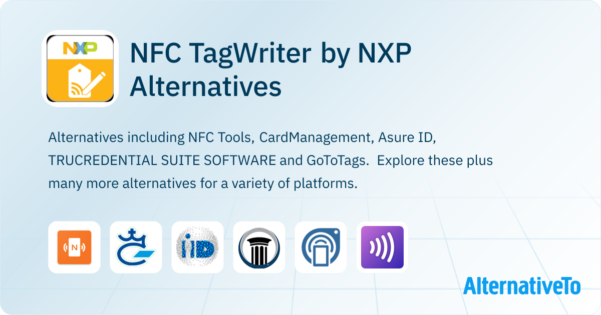Tag Writer NFC TagWriter by NXP Alternatives - Explore Similar Apps | AlternativeTo