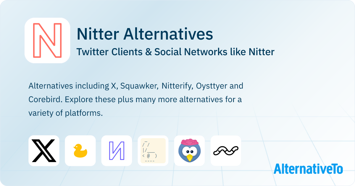 Nitter Alternatives: Top 11 Twitter Clients & Social Networks ...