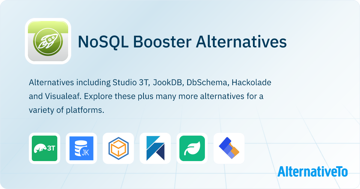 NoSQL Booster Alternatives - Explore Similar Software | AlternativeTo