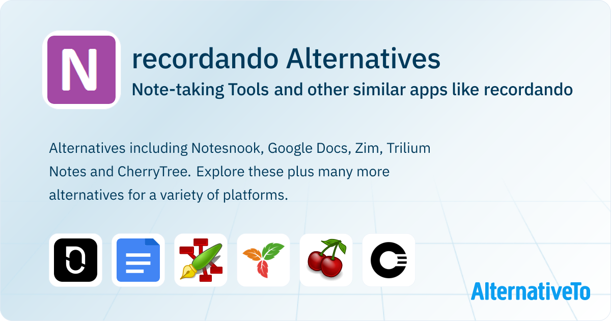 recordando Alternatives: Top 12 Note-taking Tools & Similar Apps ...