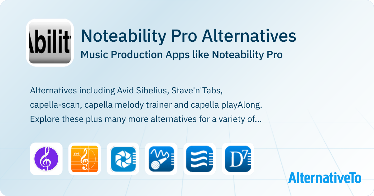 Noteability Pro Alternatives: Top 9 Music Production & Similar Apps ...