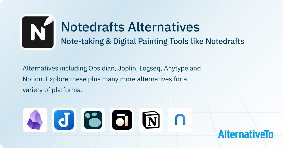 Notedrafts Alternatives: Top 12 Note-taking Tools | AlternativeTo