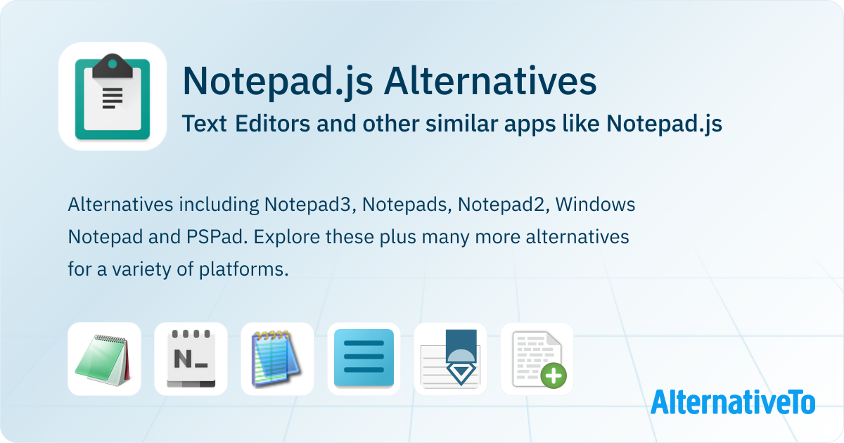 Notepad.js Alternatives: Top 12 Text Editors & Similar Websites ...