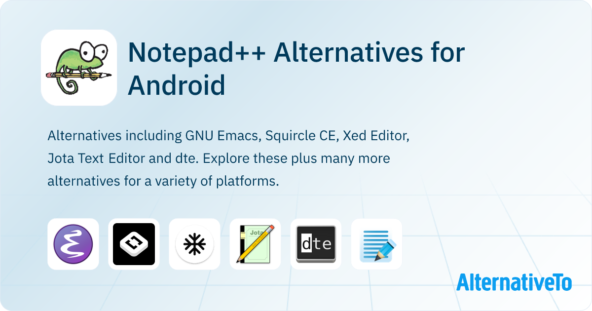 Notepad++ Alternatives for Android: Top 10 Code & Text Editors ...