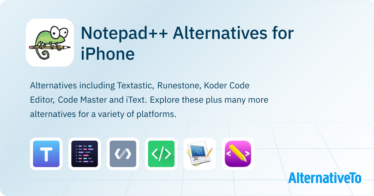 Notepad++ Alternatives for iPhone: Top 7 Code & Text Editors ...