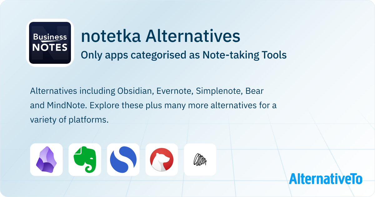 notetka Alternatives: Top 5 Note-taking Tools | AlternativeTo