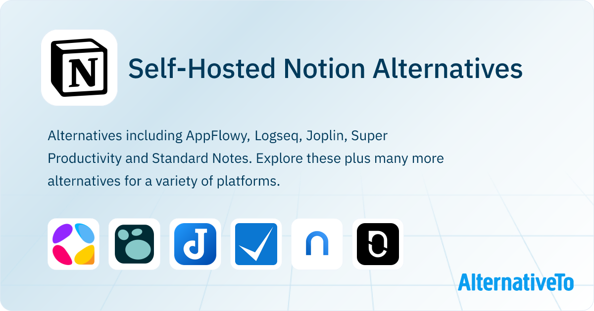 Notion Alternatives: Top 12 Self-Hosted Note-taking Tools | AlternativeTo