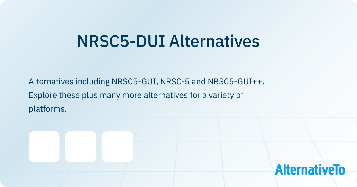 NRSC5-DUI Alternatives - Explore Similar Software | AlternativeTo