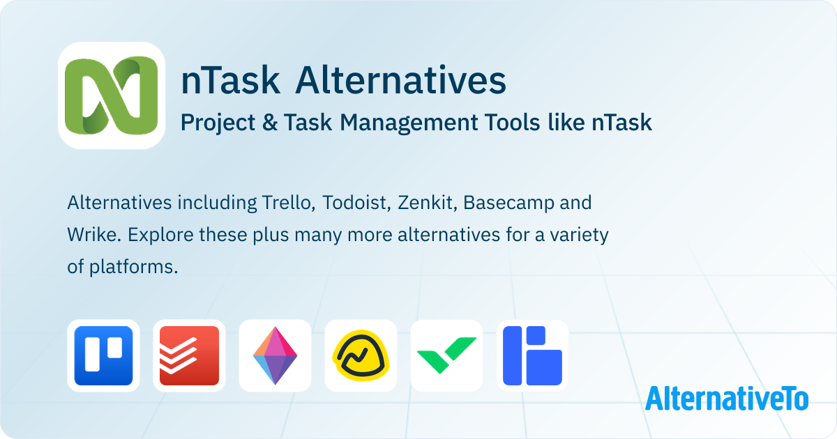 N Task nTask Alternatives: Top 12 Project & Task Management Tools | AlternativeTo