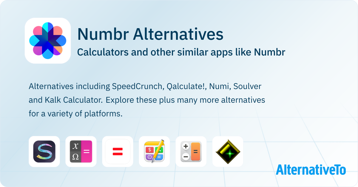 Numbr Alternatives: Top 15 Calculators & Similar Apps | AlternativeTo