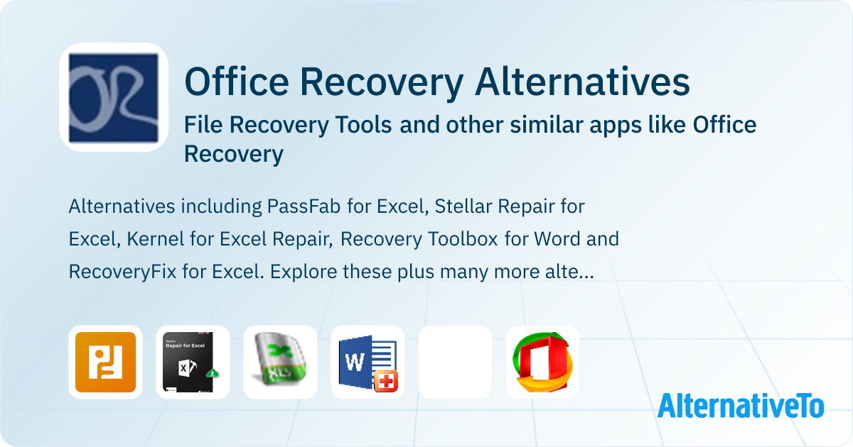 Office Recovery Alternatives: Top 9 File Recovery Tools & Similar ...