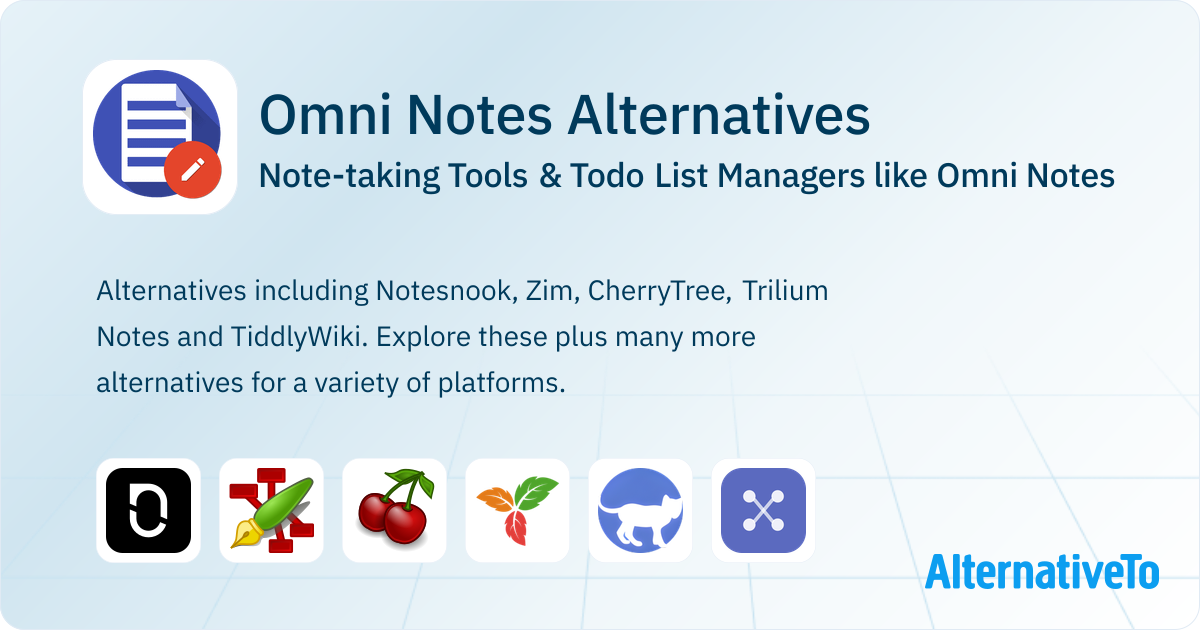 Optimi Note Omni Notes Alternatives: Top 12 Note-taking Tools | AlternativeTo