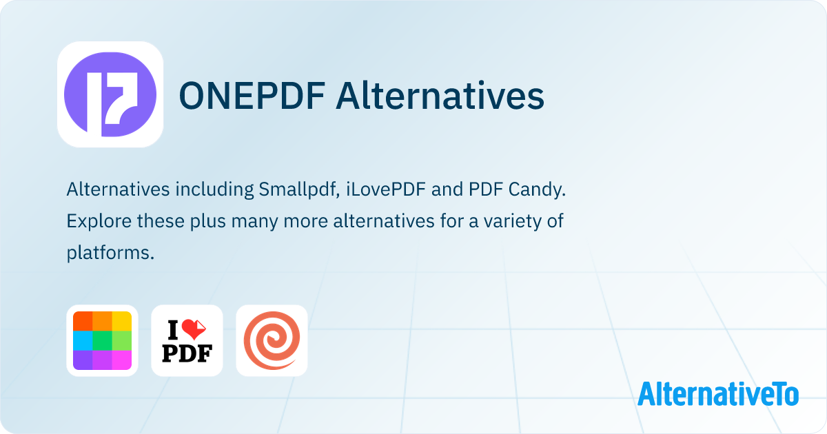 ONEPDF Alternatives - Explore Similar Sites & Apps | AlternativeTo