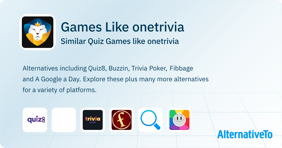 One Trivia Game Games Like onetrivia: Similar Quiz Games 2025 | AlternativeTo