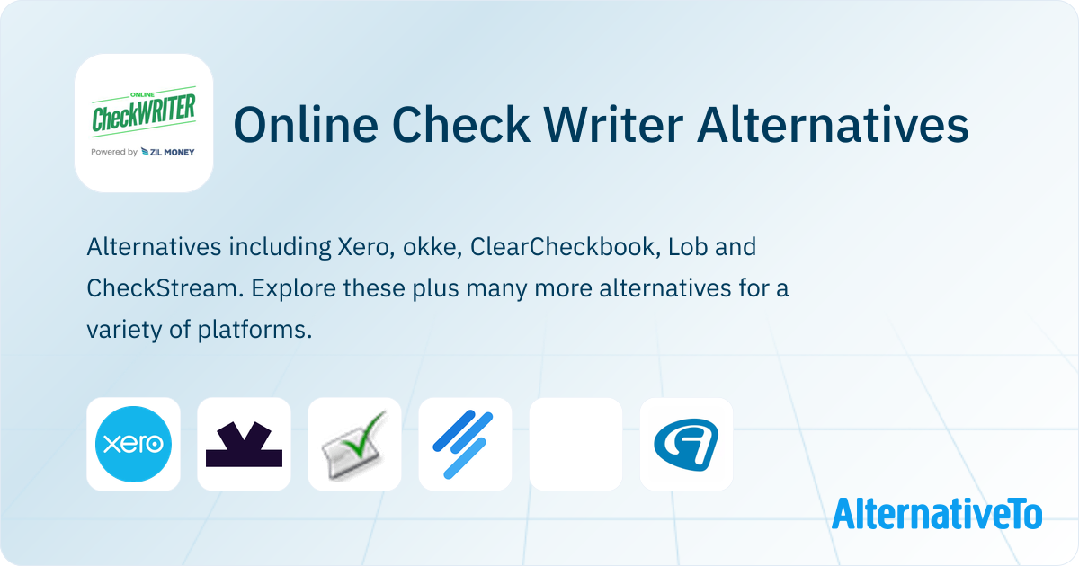 Online Check Writer Online Check Writer Alternatives - Explore Similar Sites & Apps ...
