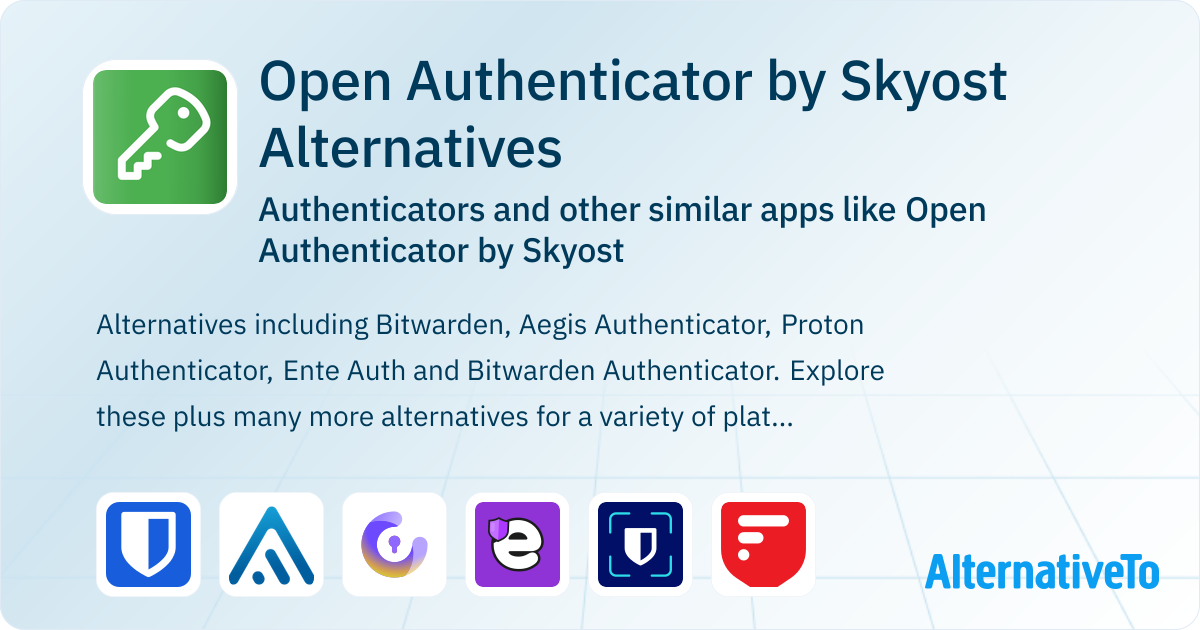 Open Authenticator Open Authenticator by Skyost Alternatives: Top 12 Authenticators ...