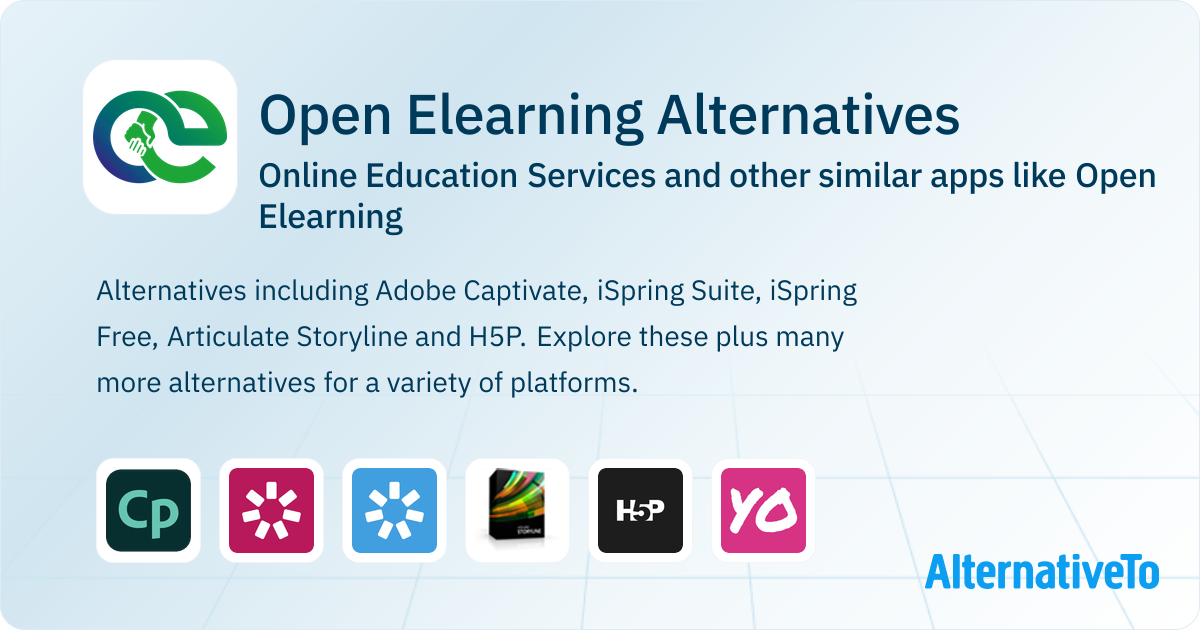 Elearning Opening Open Elearning Alternatives: Top 15 Online Education Services & Similar ...