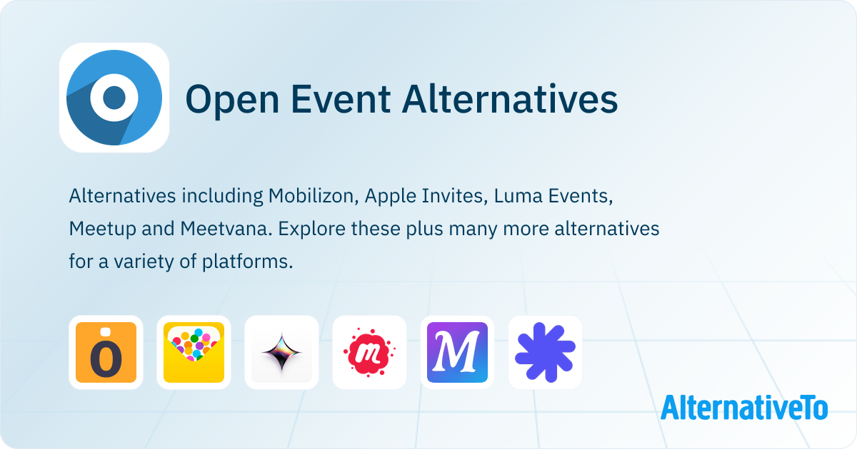 Open Event Alternatives - Explore Similar Apps & Services | AlternativeTo
