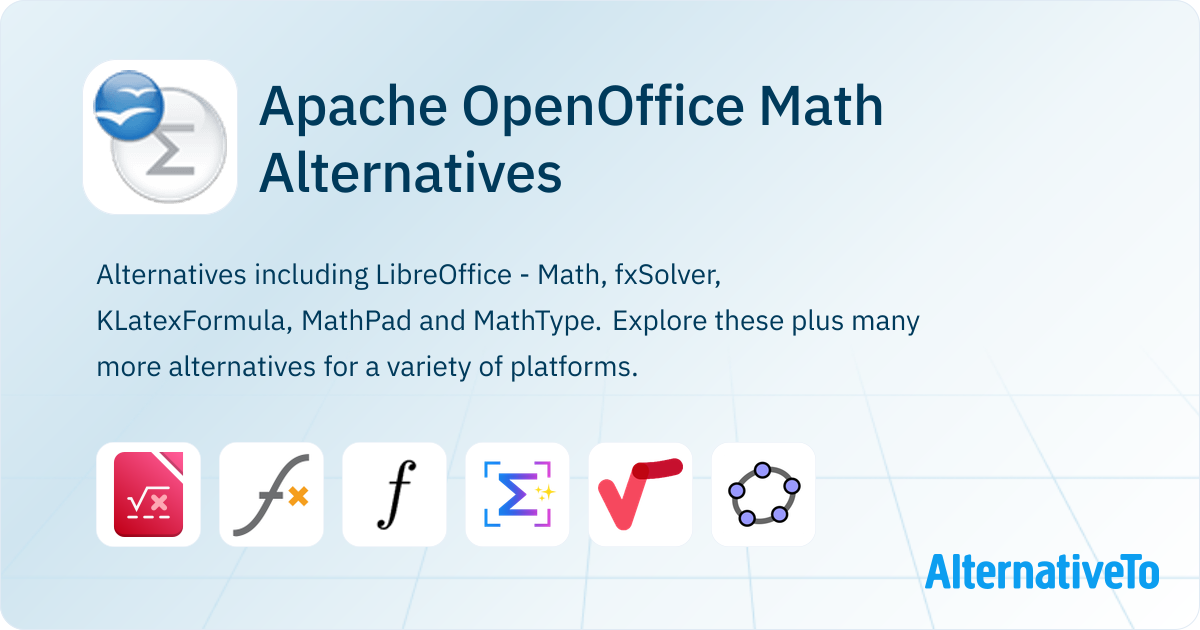 Apache OpenOffice Math Alternatives - Explore Similar Software ...