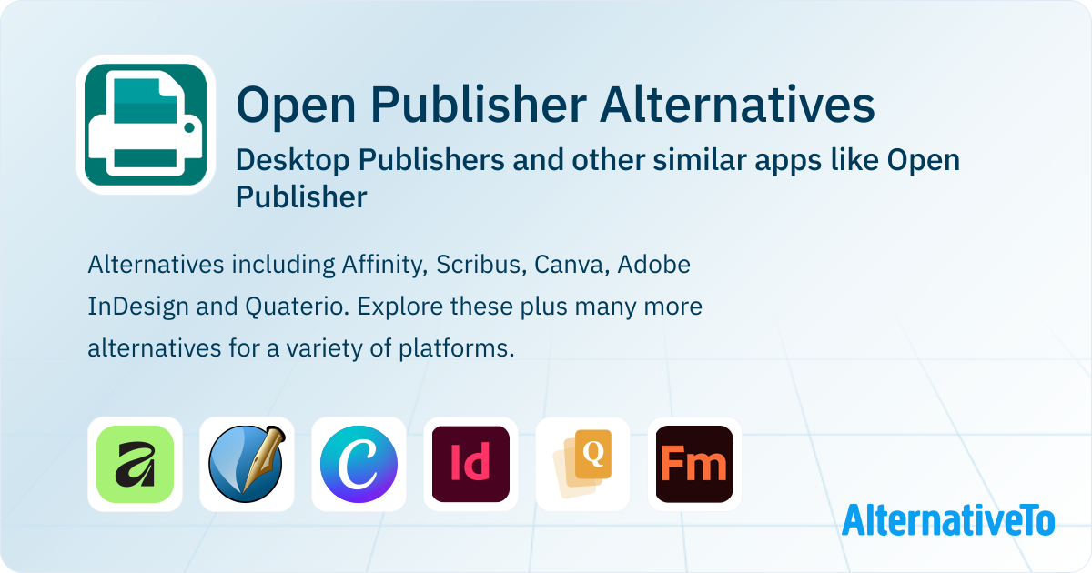 Open Publisher Alternatives: Top 7 Desktop Publishers & Similar Apps ...