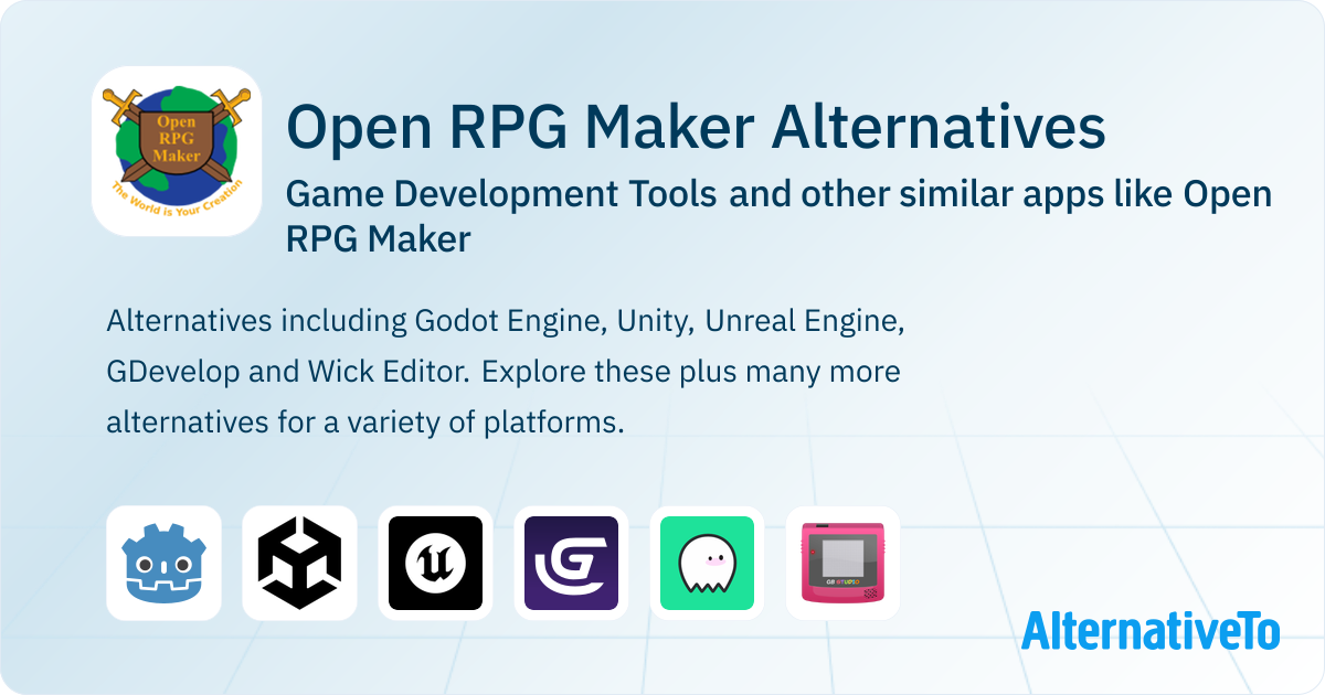Openrpg Download Open RPG Maker Alternatives: Top 12 Game Development Tools & Similar ...