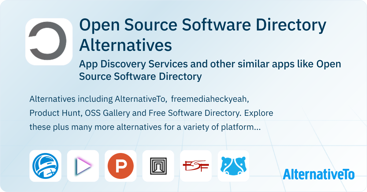 Open Source Software Directory Alternatives: Top 12 App Discovery ...