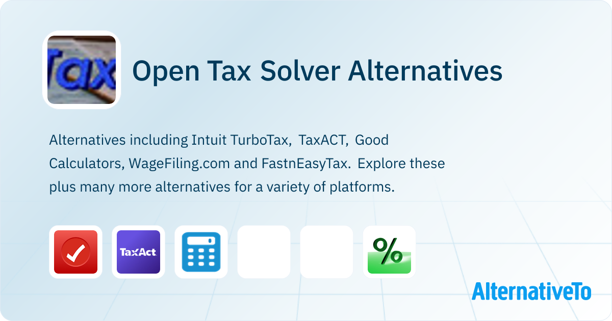 Open Source Tax Software Open Tax Solver Alternatives - Explore Similar Software | AlternativeTo