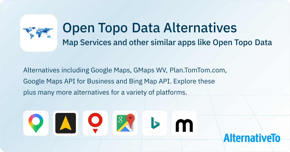 Open Topo Data Alternatives: Top 8 Map Services & Similar Apps ...