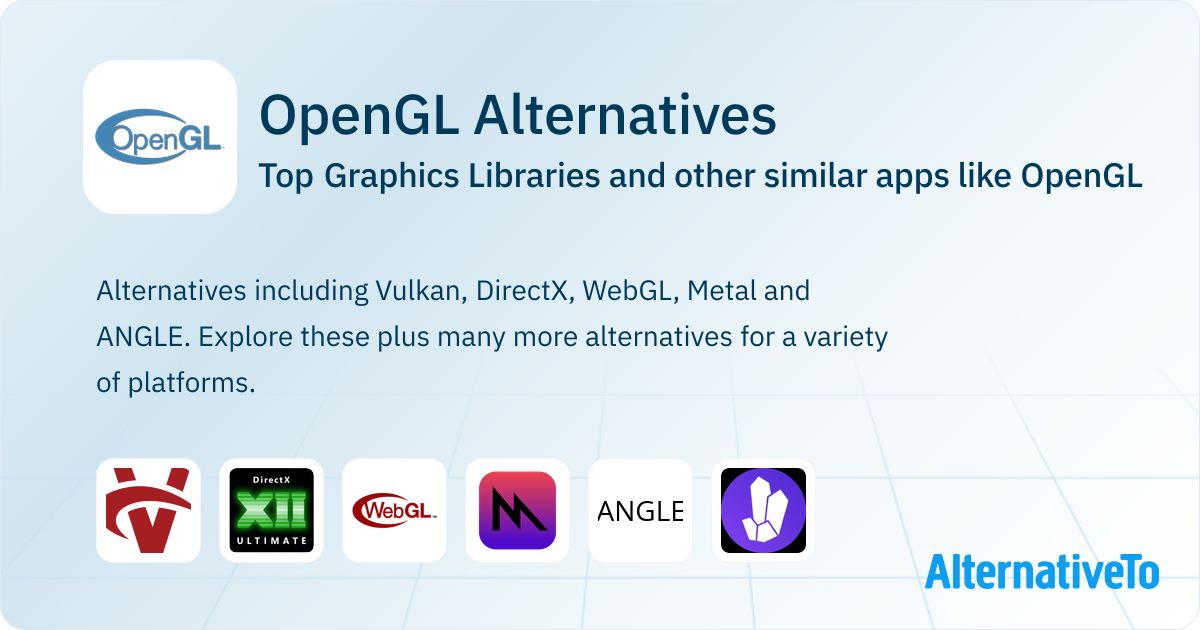 Great OpenGL Alternatives: Top Graphics Libraries in 2026 | AlternativeTo