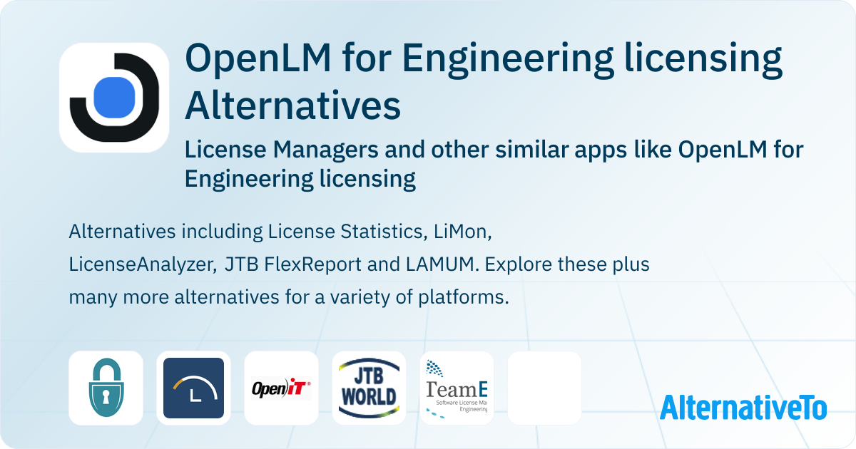 OpenLM for Engineering licensing Alternatives: Top 5 License Managers ...