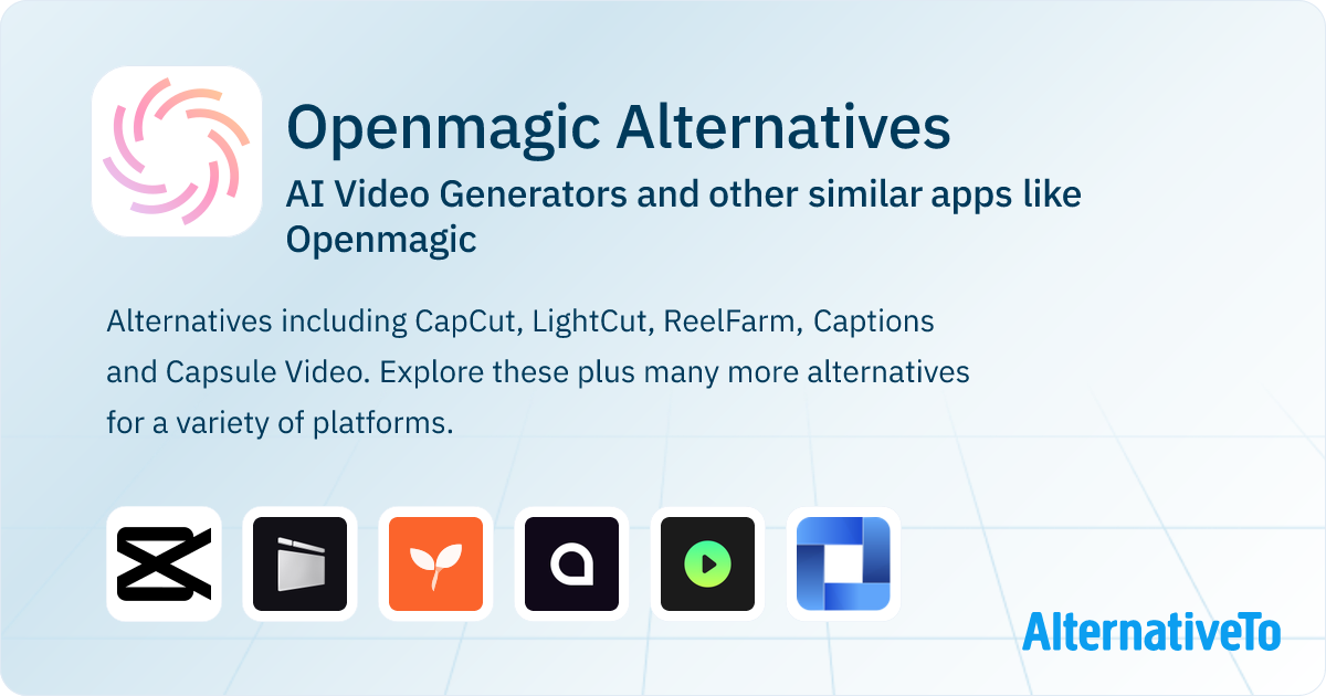 Openmagic Alternatives: Top 24 AI Video Generators & Similar Apps ...