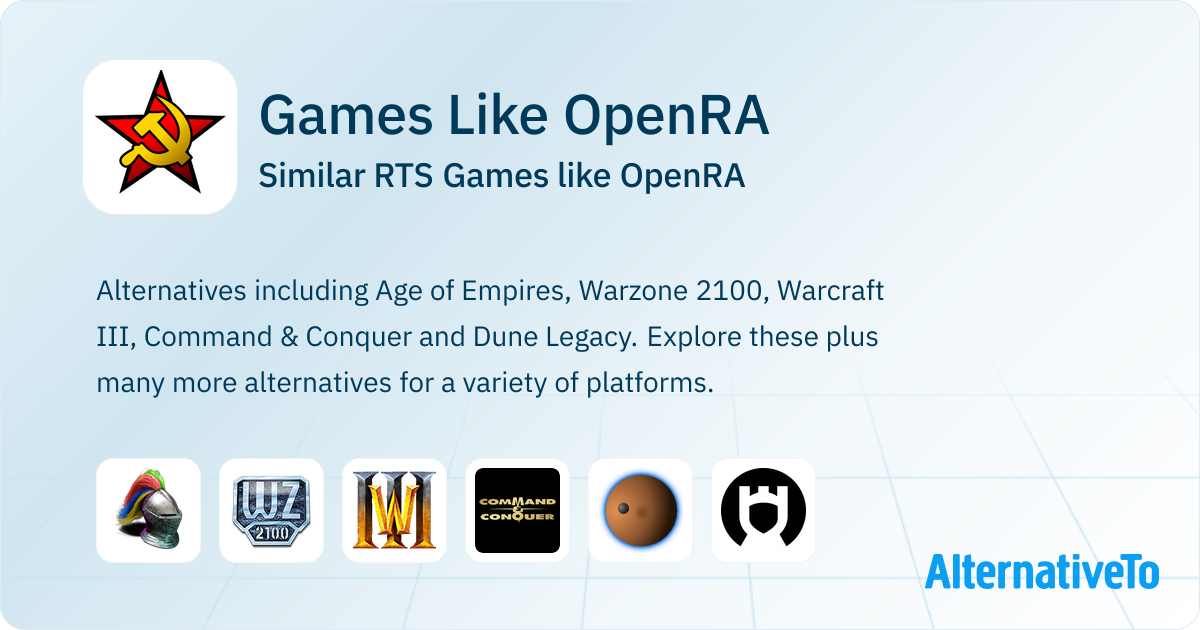Games Like OpenRA: Similar RTS Games | AlternativeTo
