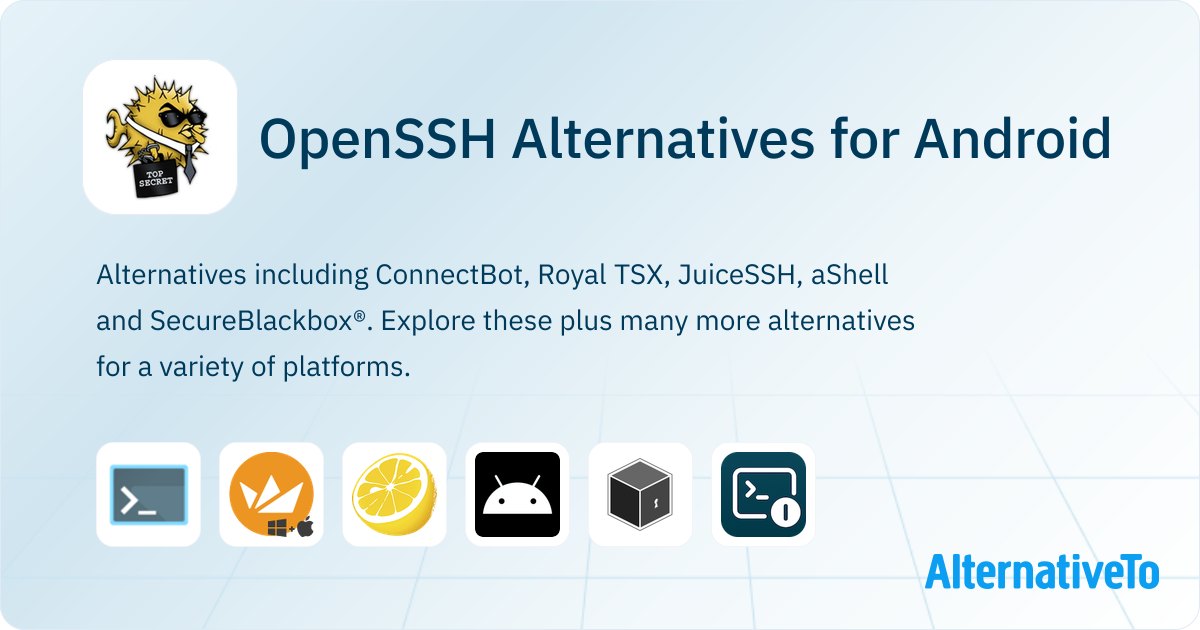 OpenSSH Alternatives for Android: Top 8 SSH Clients | AlternativeTo