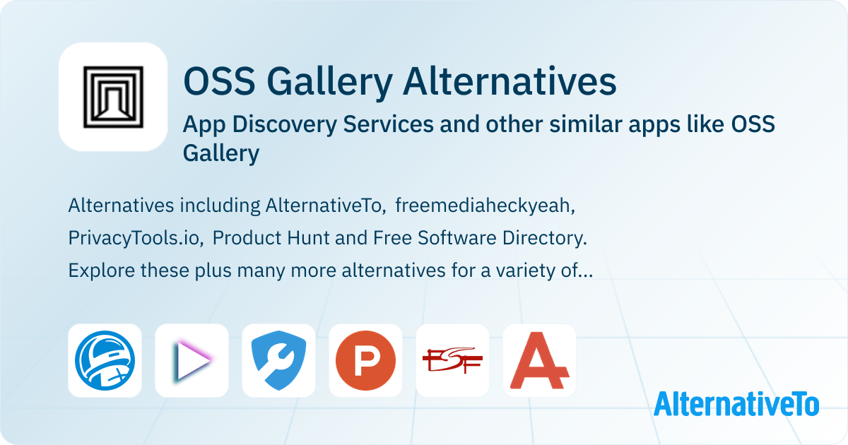 OSS Gallery Alternatives: Top 12 App Discovery Services & Similar ...