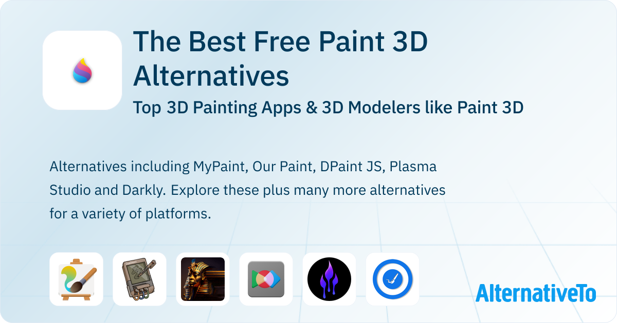 Free Paint 3D Alternatives: Top 8 3D Painting Apps & 3D Modelers ...