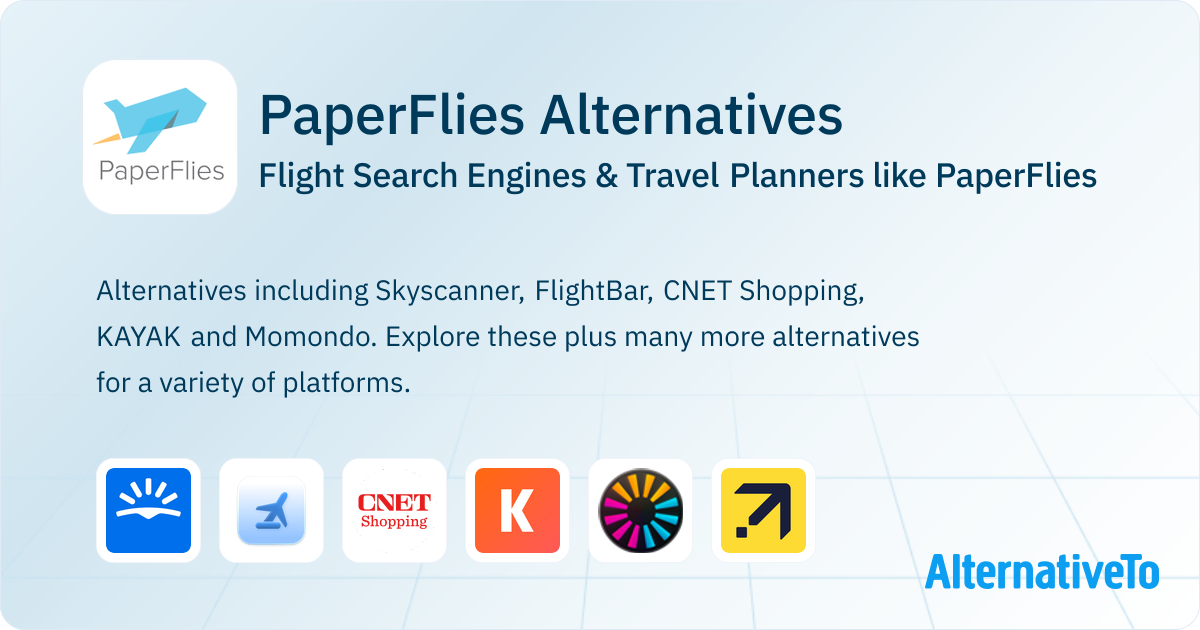 Papercliip Search Engine PaperFlies Alternatives: Top 12 Flight Search Engines | AlternativeTo