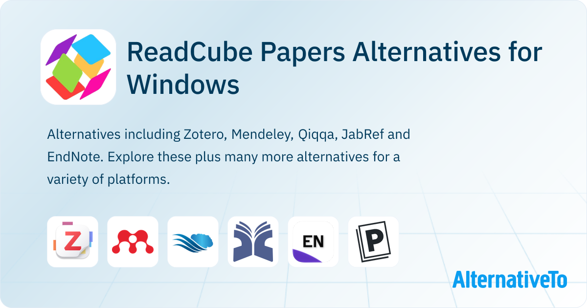 ReadCube Papers Alternatives for Windows: Top 18 Research Managers ...
