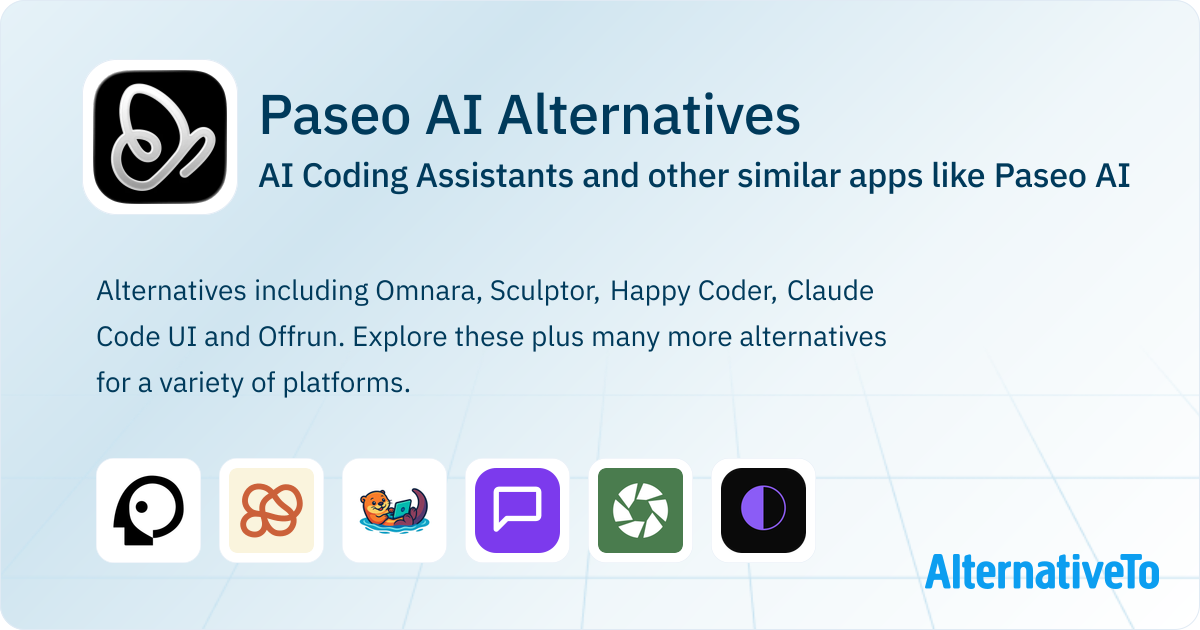 Paseo AI Alternatives: Top 9 AI Coding Assistants & Similar Apps ...