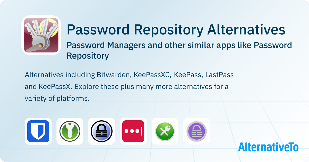 Password Repository Password Repository Alternatives: Top 12 Password Managers & Similar ...