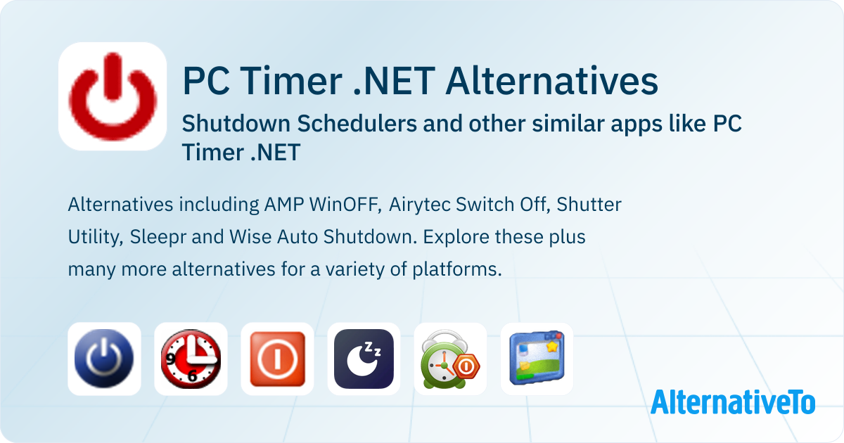 PC Timer .NET Alternatives: Top 12 Shutdown Schedulers & Similar Apps ...