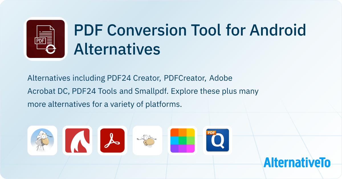 PDF Conversion Tool for Android Alternatives - Explore Similar Apps ...
