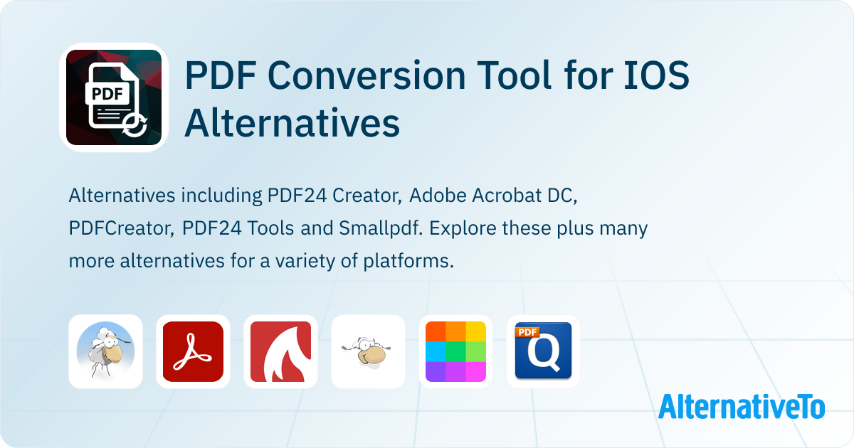 PDF Conversion Tool for IOS Alternatives - Explore Similar Apps ...
