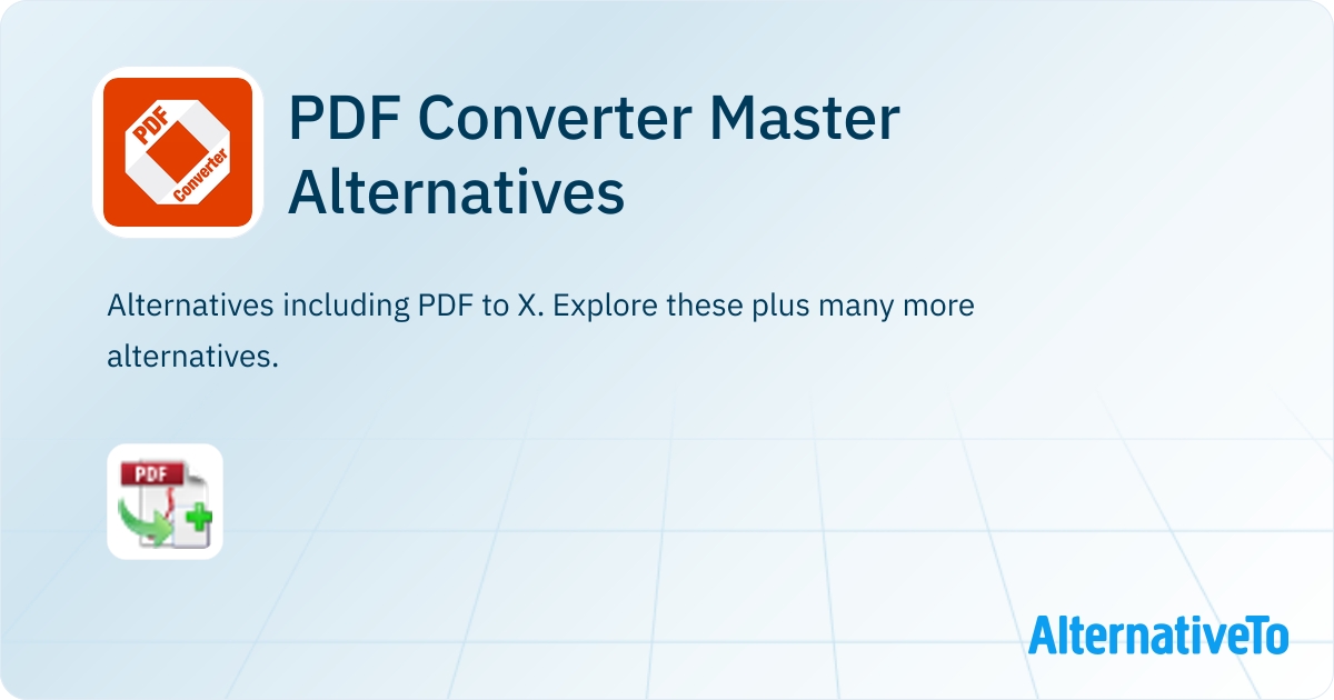 PDF Converter Master Alternatives - Explore Similar Apps | AlternativeTo
