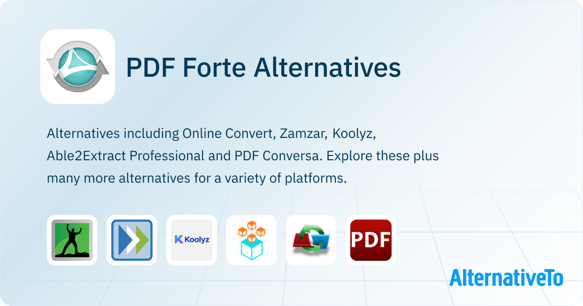 PDF Forte Alternatives - Explore Similar Software | AlternativeTo